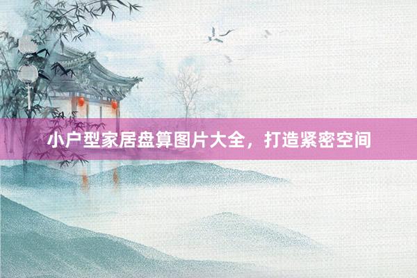 小户型家居盘算图片大全，打造紧密空间